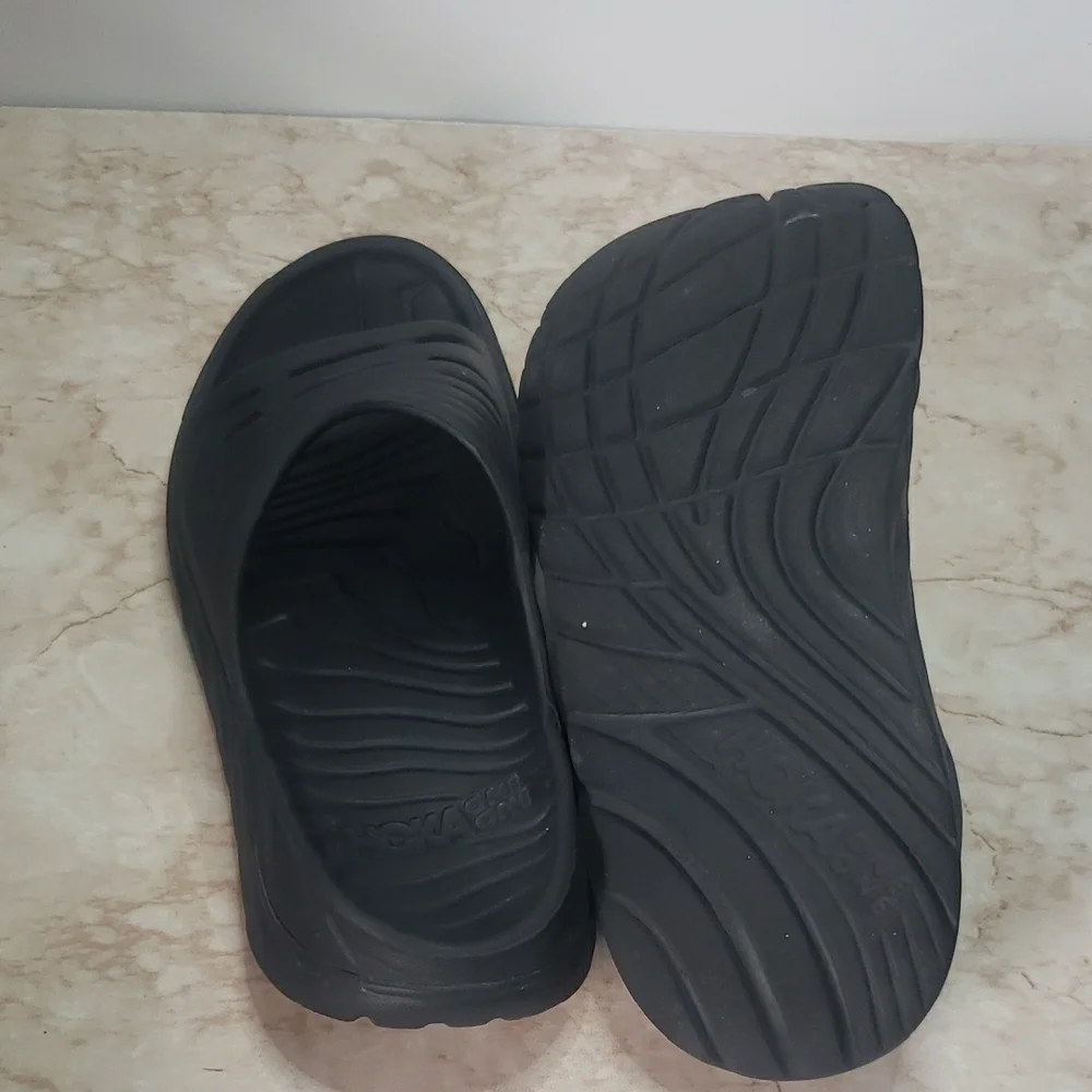 Hoka One One Black Men's Slide Sandals